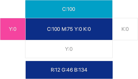 가대Blue 색상표